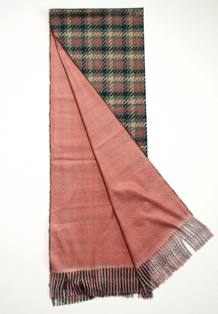 pink flannel scarf