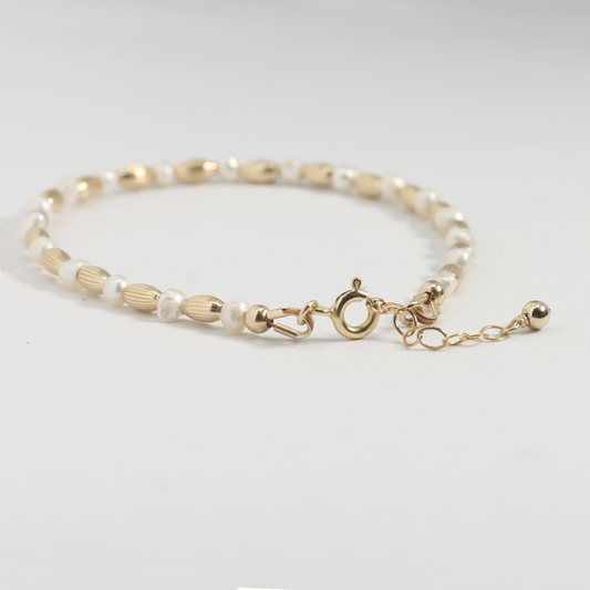 Gold-Filled Beaded Bracelet – Kind Karma Company