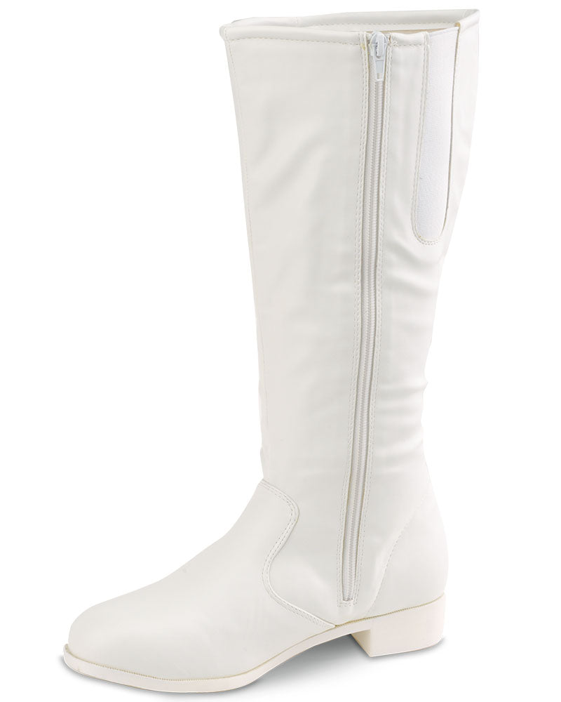 White majorette store boots