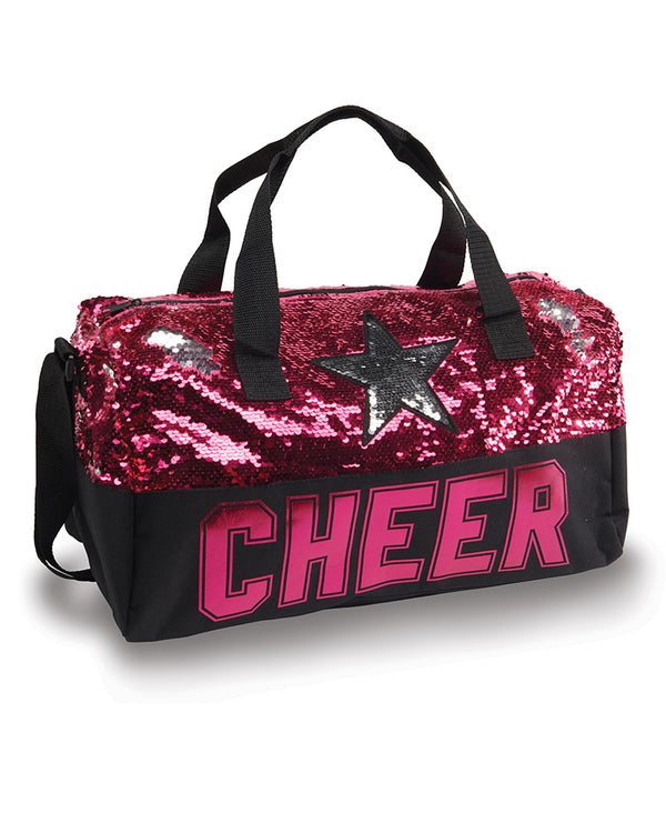 ZBH Sequins Duffle Bag For Women, Sequins Gym Bag For Women