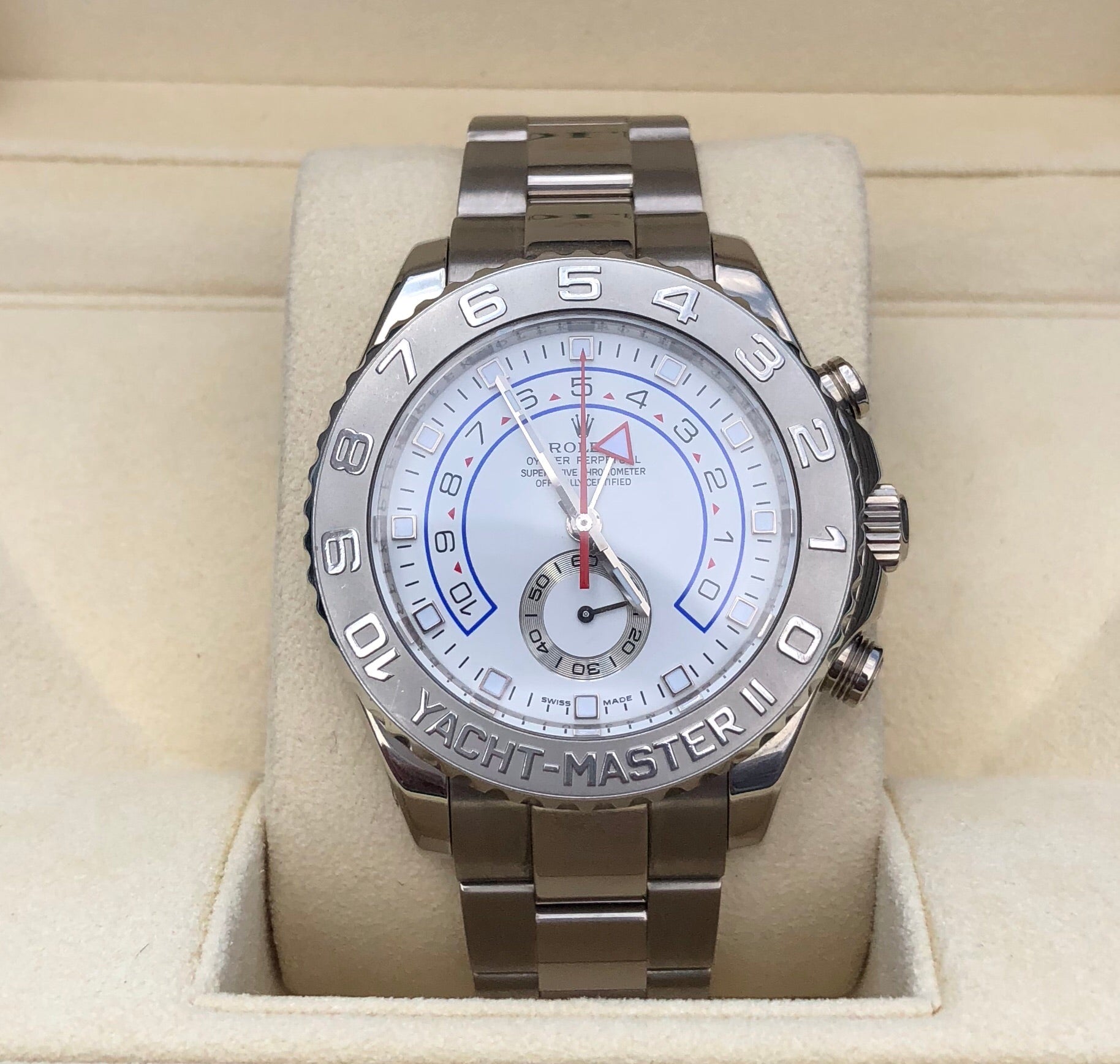 yacht master 2 white gold price