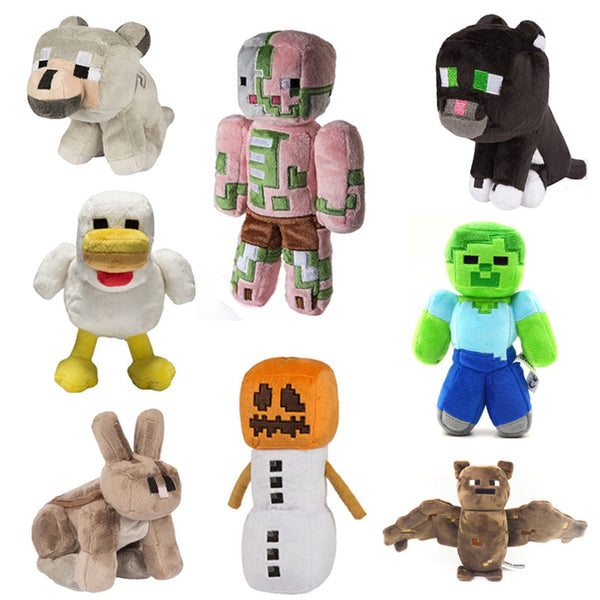 minecraft plush animals