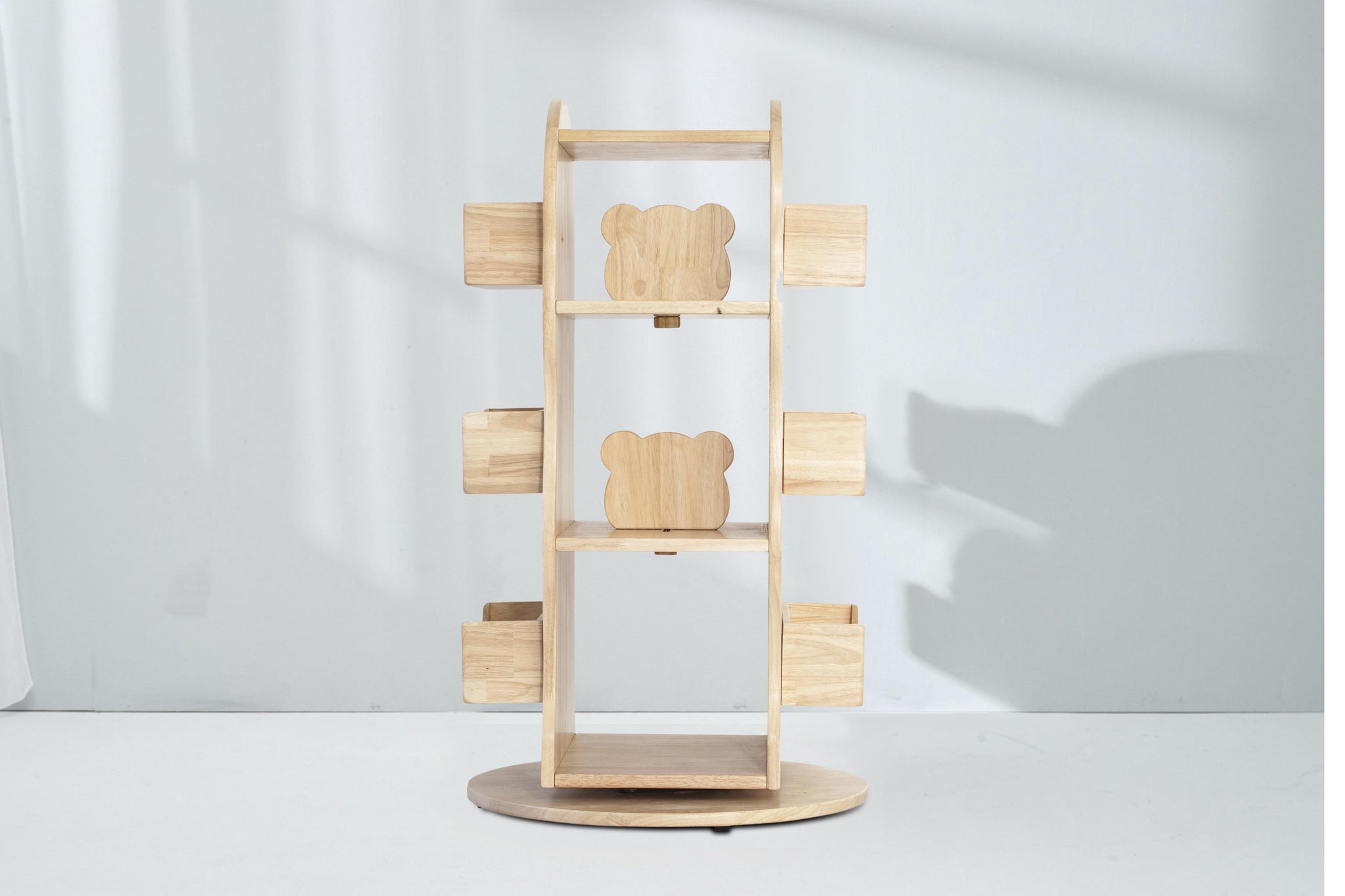 Revolving Solid Wooden Bookcase In Australia Bunny Tickles