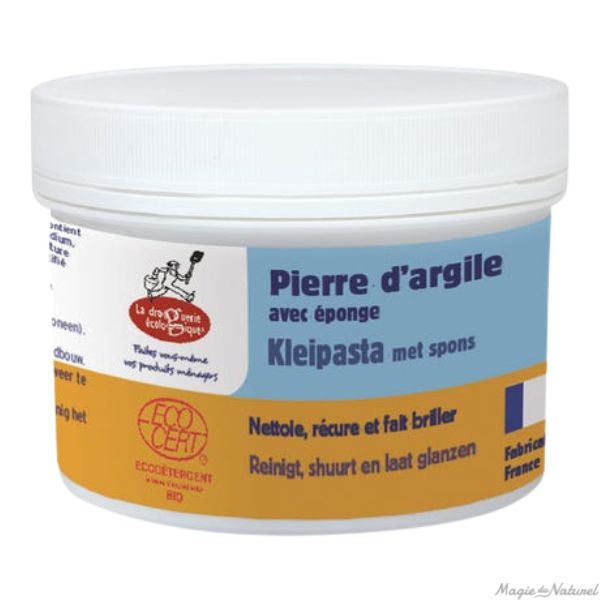 Pierre d'argile avec éponge (concentré) - 500g - La Droguerie écologique