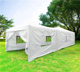 Quictent Privacy Standard 10' x 20' Pop Up Canopy-White