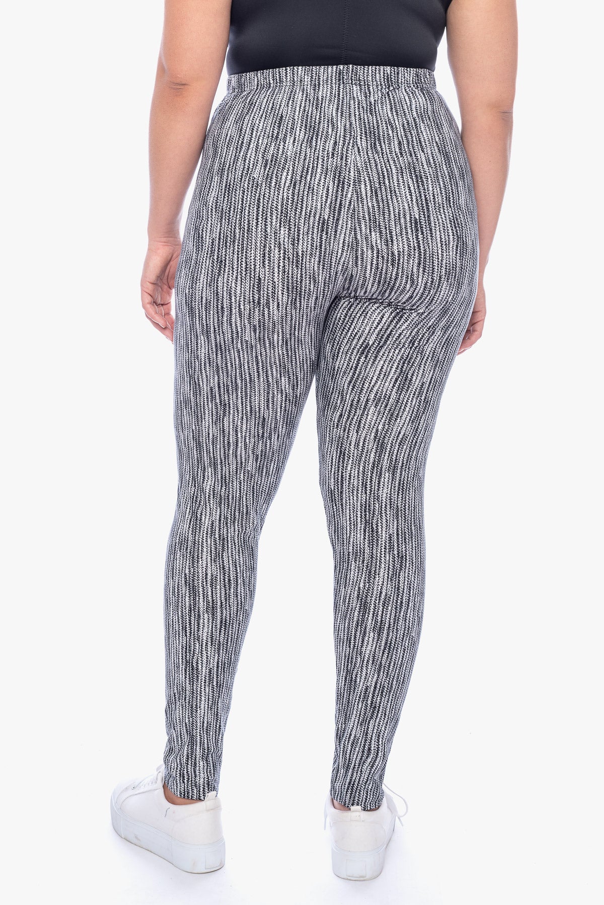 Black/Grey Paw Print Leggings EXTRA Plus size - 30 – Ladybird Line