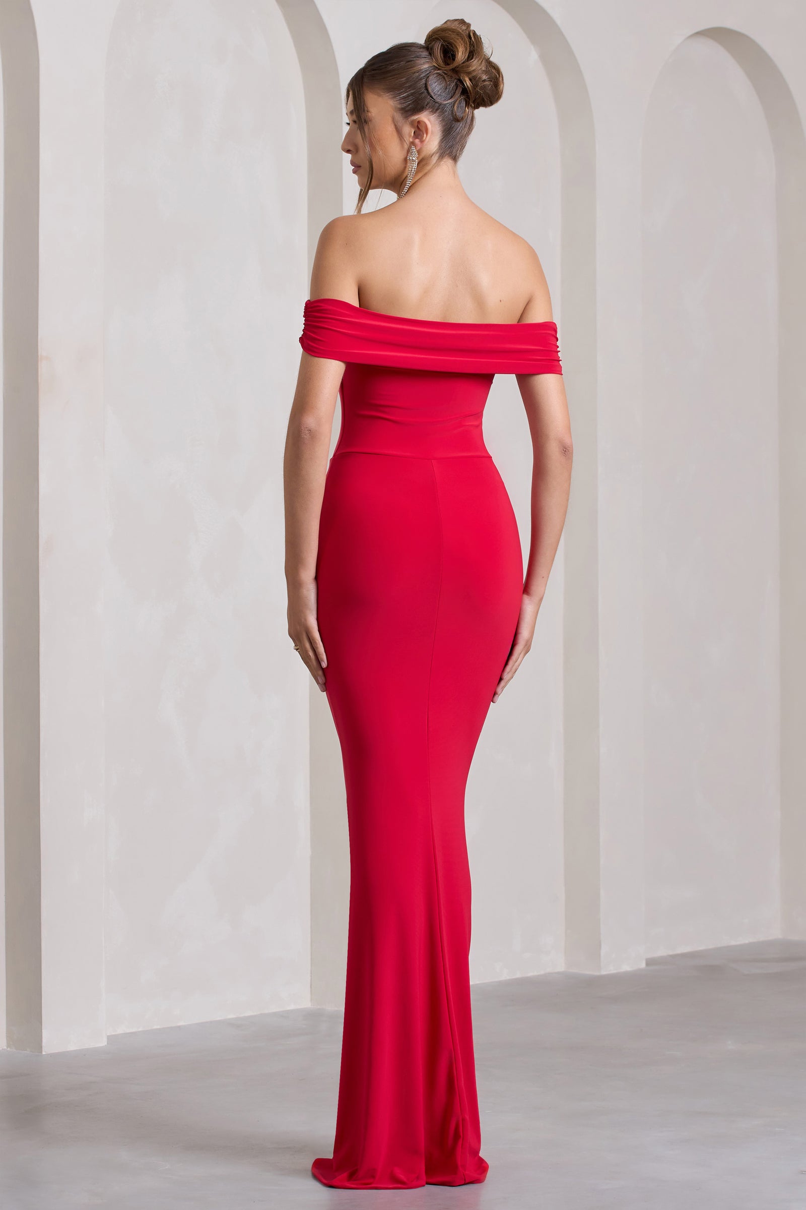 Nalani Red Sleeveless Cut-Out Split Maxi Dress – Club L London - USA