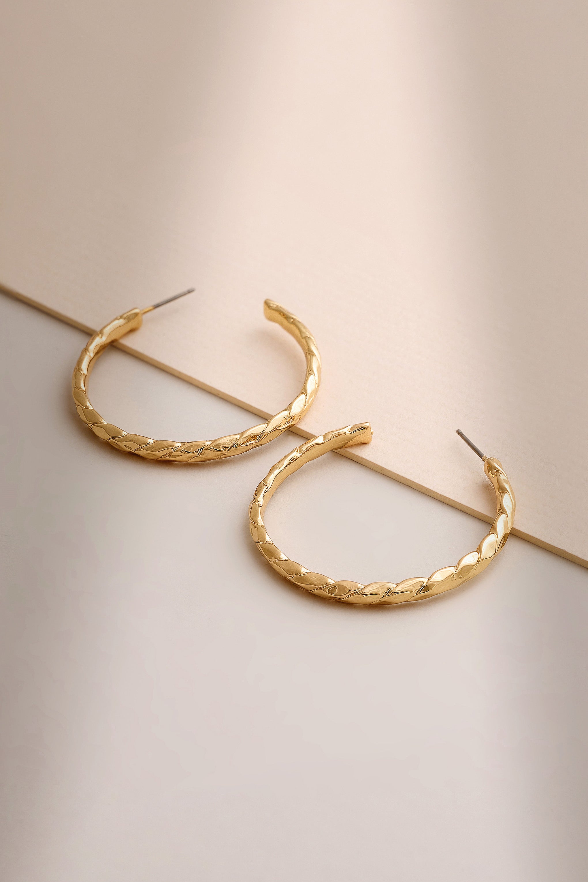 Tina | Gold Thin Hoop Earrings product