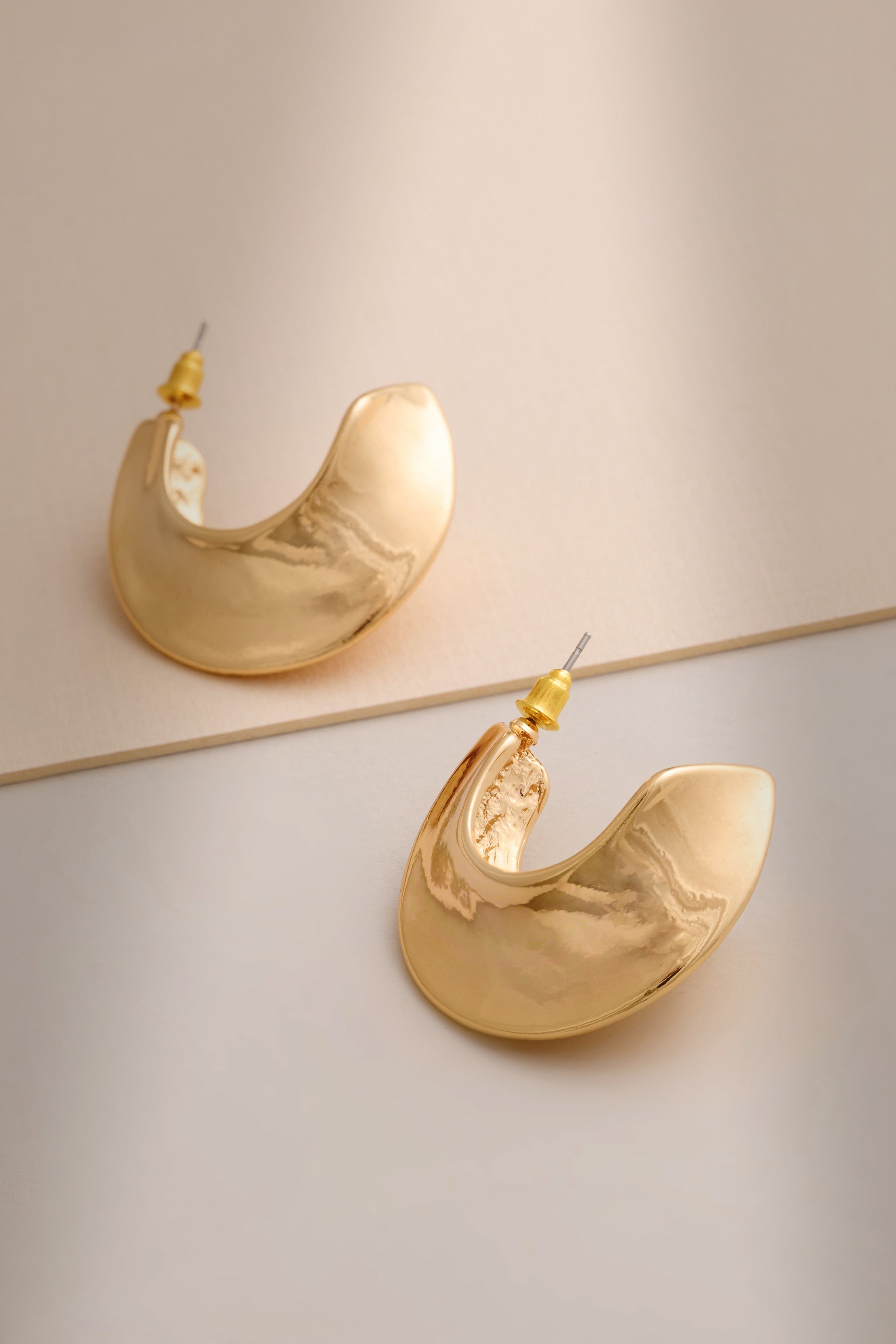 malta | gold chunky hoop earrings