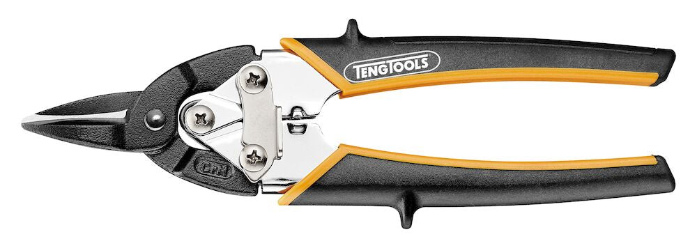 Teng Tools Aviation Tin Snip Pliers Range - Offset Straight / Left 10 Inch
