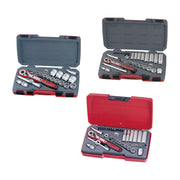 Teng Tools Jeu de douilles SAE à entraînement mixte 90 pièces - T1220AF