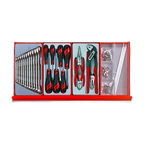 Teng Tools 140 Piece Service Tool Kit 8 With Series Middle Box And Roller Cabinet - TC8140NF