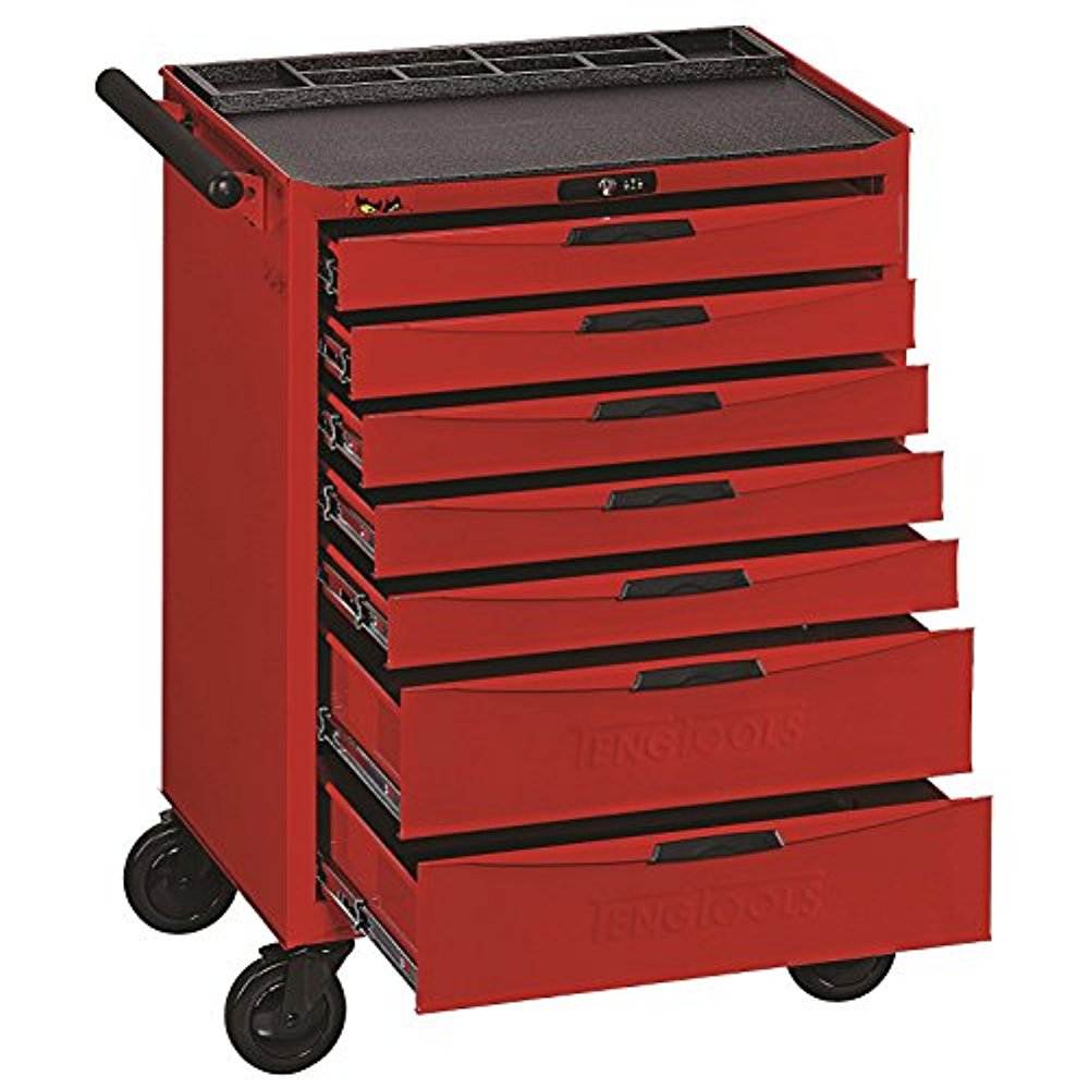 Teng Tools 140 Piece Service Tool Kit 8 With Series Middle Box And Roller Cabinet - TC8140NF