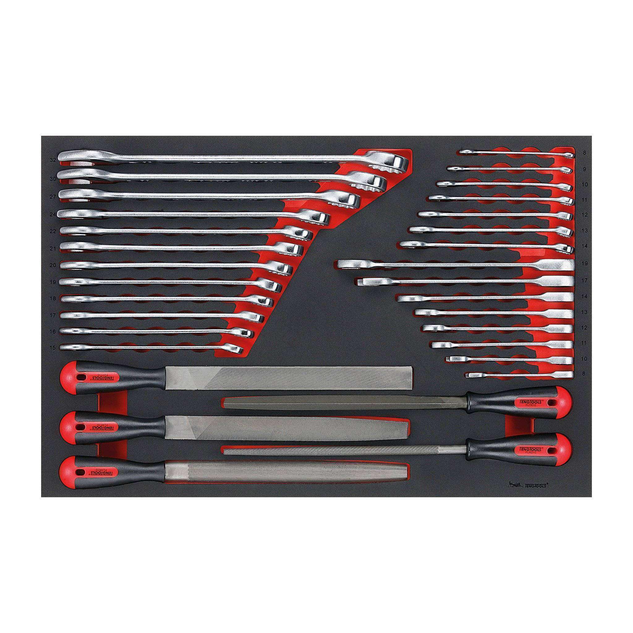 Teng Tools 32 Piece EVA Wrench And File Set - TTEX32