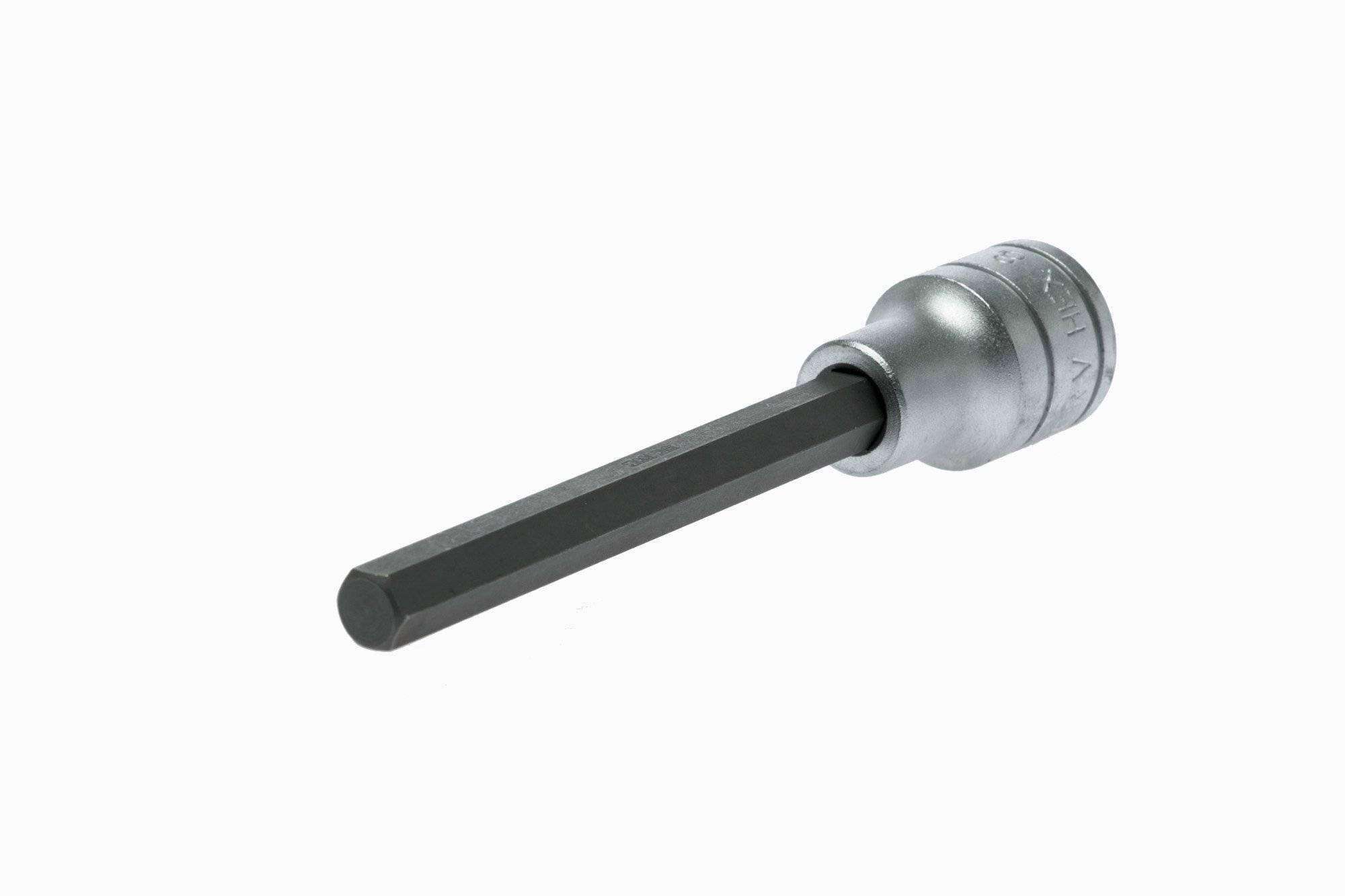 Teng Tools 1/2 Inch Drive 4.5 Inch Long Chrome Vanadium Hex Bit Sockets - 6mm