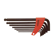 Teng Tools - Juego de llaves hexagonales y llaves Allen de punta esférica métrica negra (7 piezas, 2,5 mm - 10 mm) - 1475