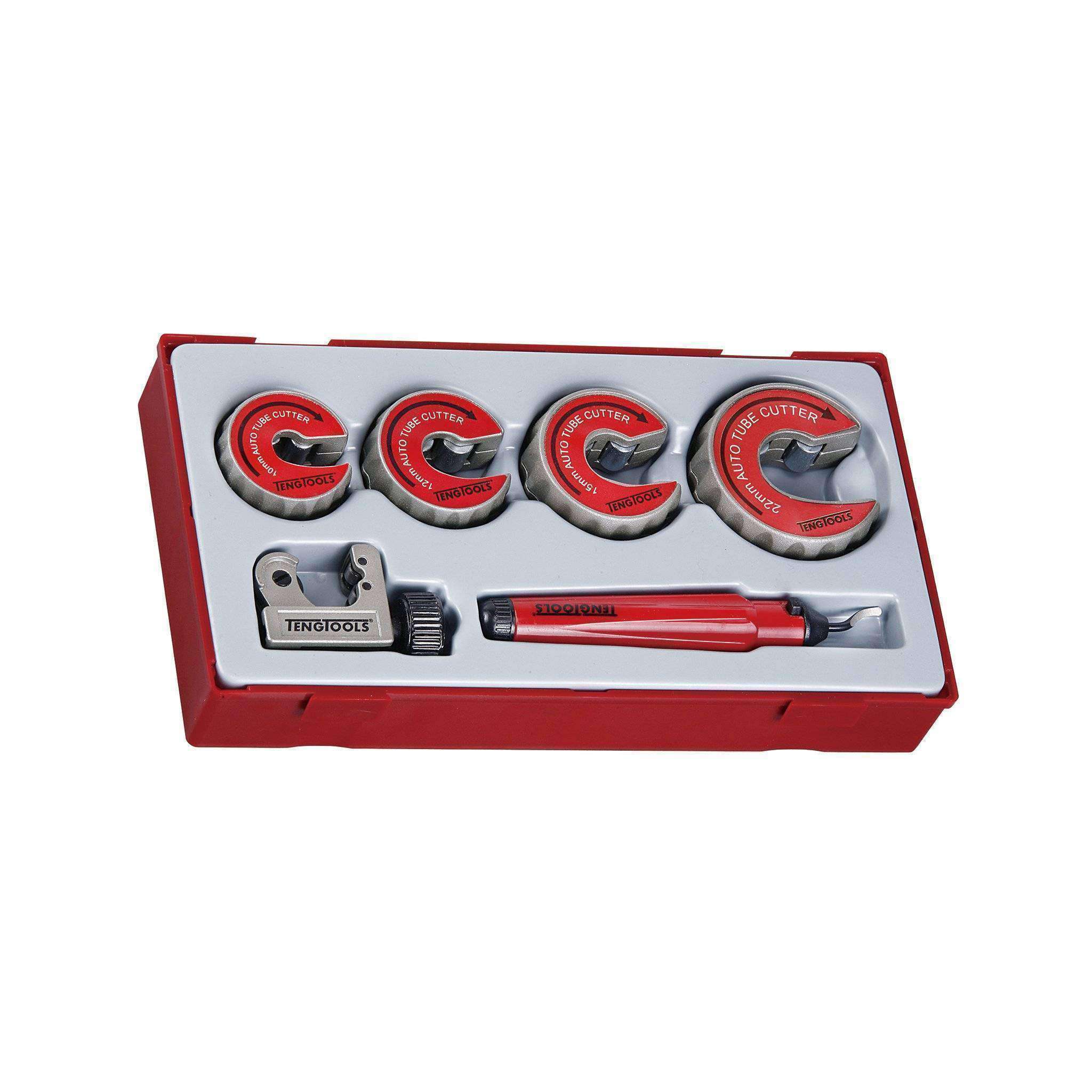 Teng Tools 6 Piece Pipe Cutter And Deburring Set - TTTC06