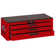 Teng Tools 3 Drawer 26 Inch Wide Red Portable Steel Lockable Middle Tool Box - TC803N