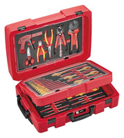 Teng Tools 52 Piece 1000 Volt Insulated Torque Screwdriver, Open Ended Wrench & Electrician Portable EVA Foam Tool Kit - SCE5
