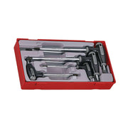 Teng Tools 7 Piece T Handle Torx (TX) Key Driver Set with TPX Ends (TX10 to TX40) - TTTX7