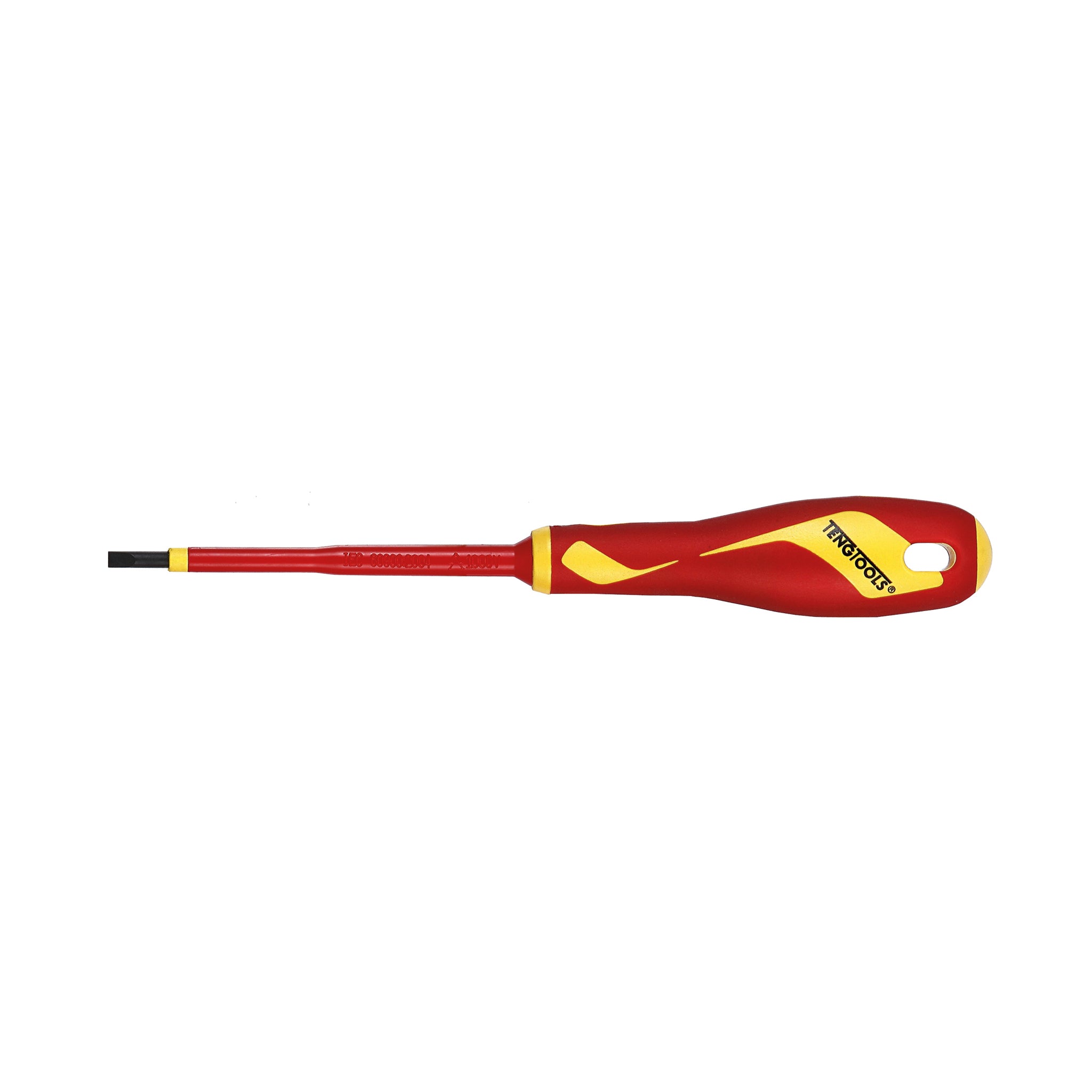 Insulated Flat Slotted Head 1000 Volt VDE Individually Tested And Certified Screwdrivers - 0.5x3.0x100MM