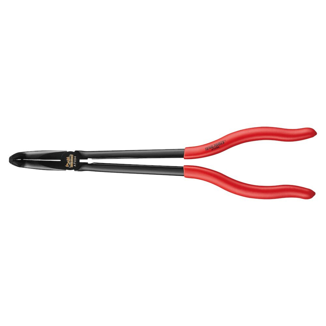 Teng Tools 10 Inch Long Reach 90 Degree Bent/Curved Nose Plier - AT094