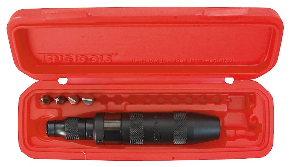 Teng Tools Manual Impact Screwdriver 1/2 Inch Drive Square, 5/16 Inch Hex Bits, Removing Tough Fastenings - ID506