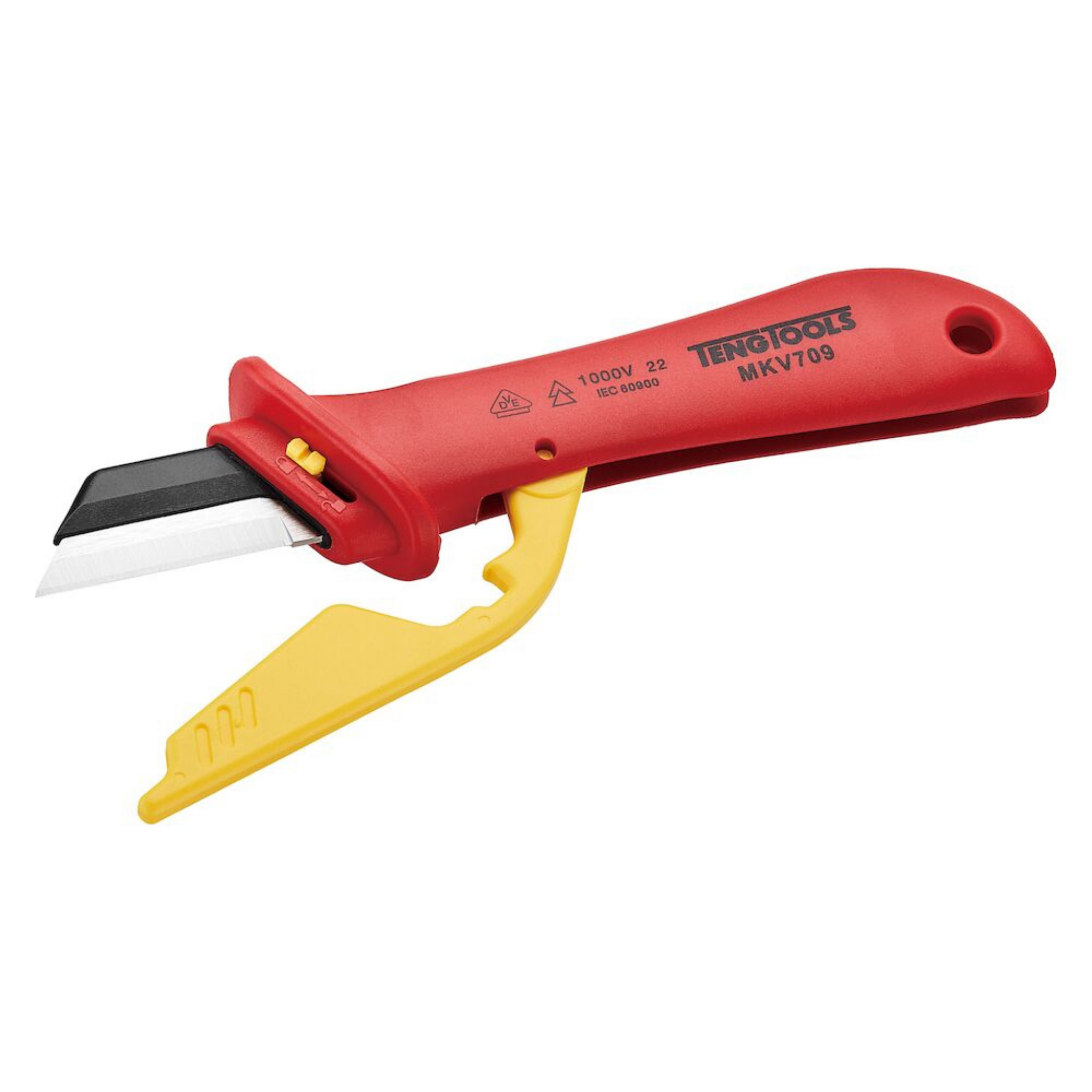Teng Tools 1000 Volt Insulated Electricians Knife With 1.9 Inch Blade & Blade Protector - MKV709
