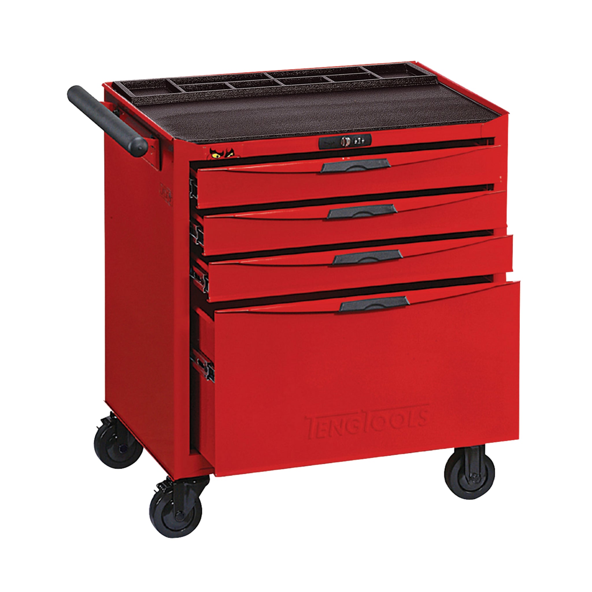 Teng Tools 4 Drawer Heavy Duty Roller Cabinet Tool Chest / Wagon - TCW804N