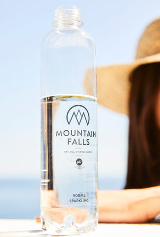 mountain falls water bottle