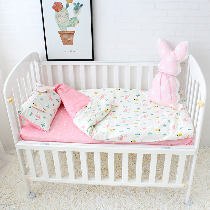 flamingo cot bedding