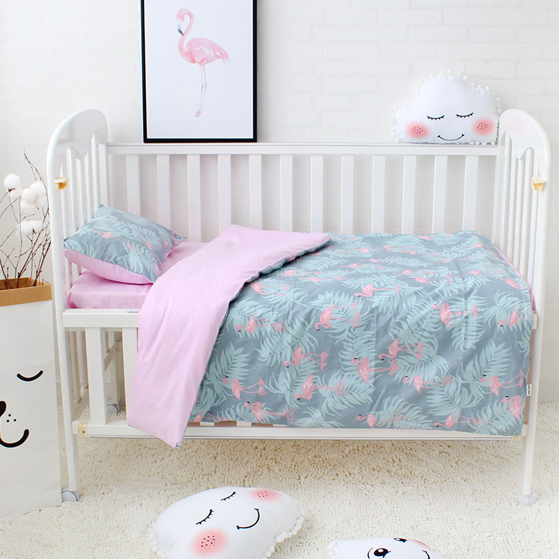 flamingo cot bedding