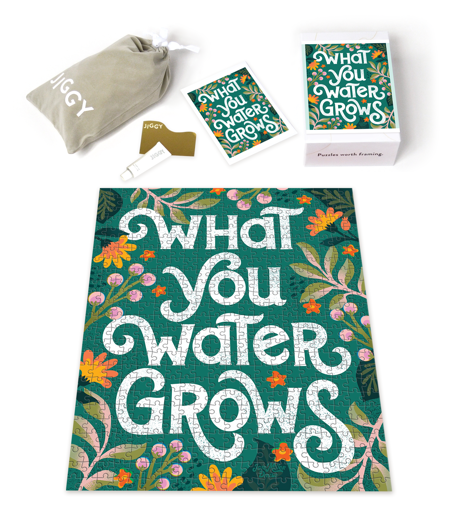 What You Water Grows by Jess Miller Draws