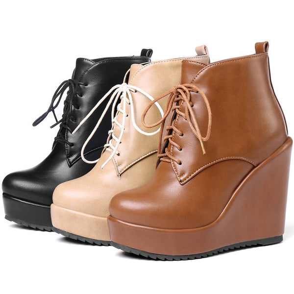 womens wedge heel boots