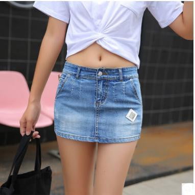 jean mini shorts