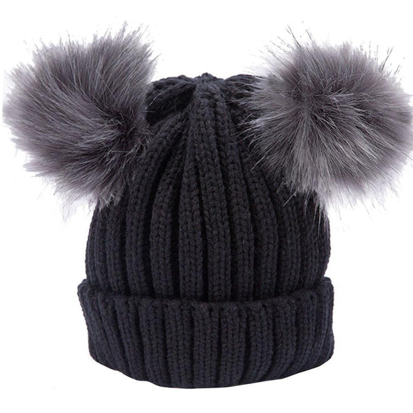 real fur beanie hat