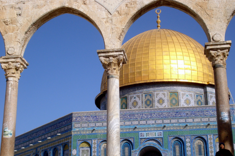 View of the Dome of the Rock from Al-Aqsa Mosque in Old Jerusalem