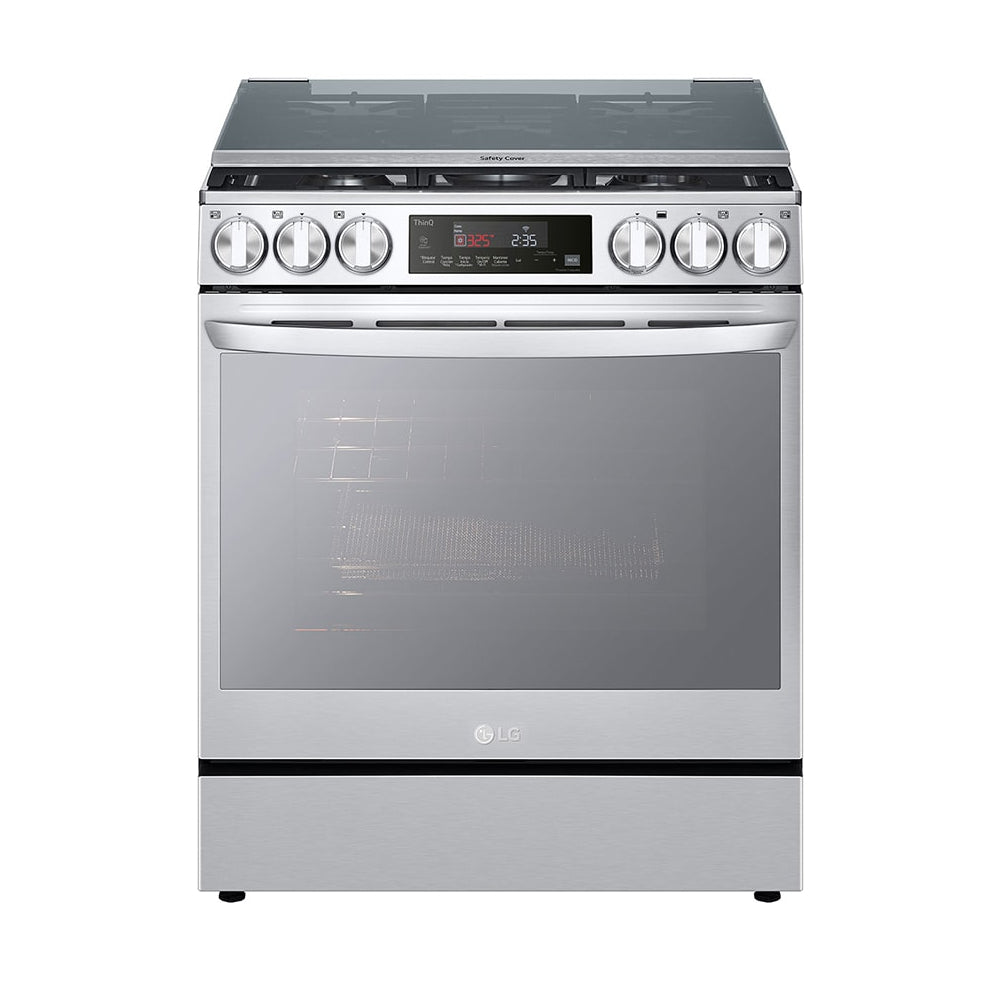Estufa A Gas Lg Instaview Lrgl5847s | 5.8 Pies Cúbicos | Freidora De Aire | 5 Quemadores