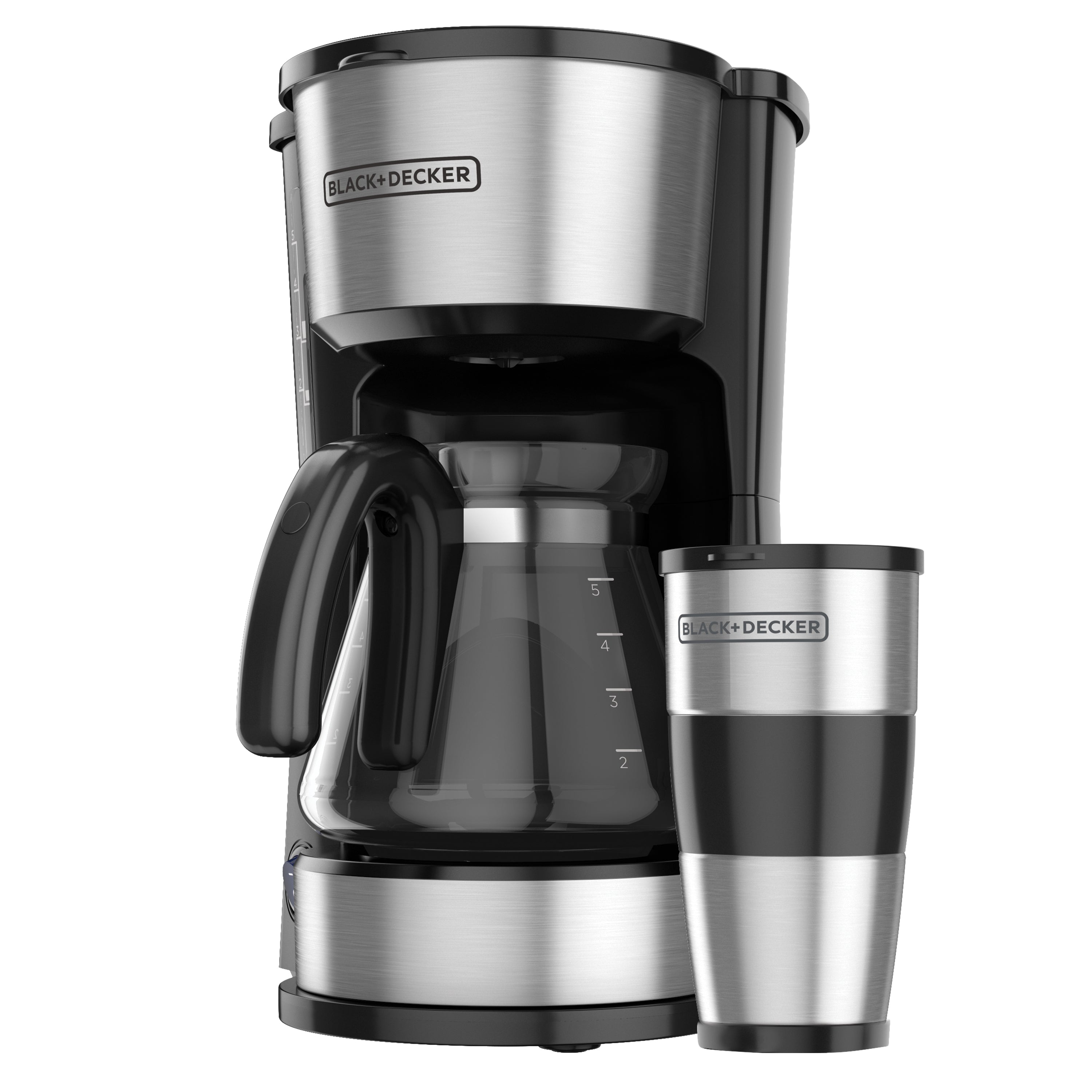 Cafetera Black & Decker Cm0755sla | 5 Tazas | Jarra De Vidrio | Color Negro