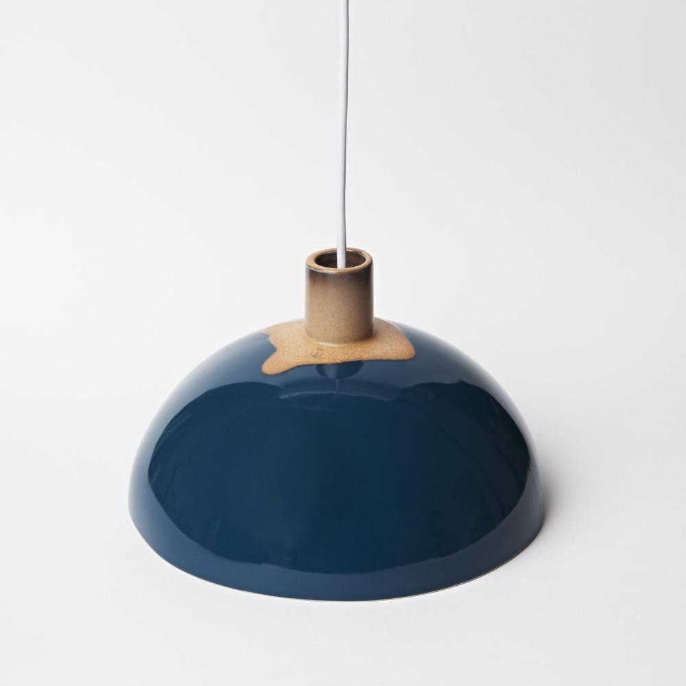 Teal Pendant Dome Light