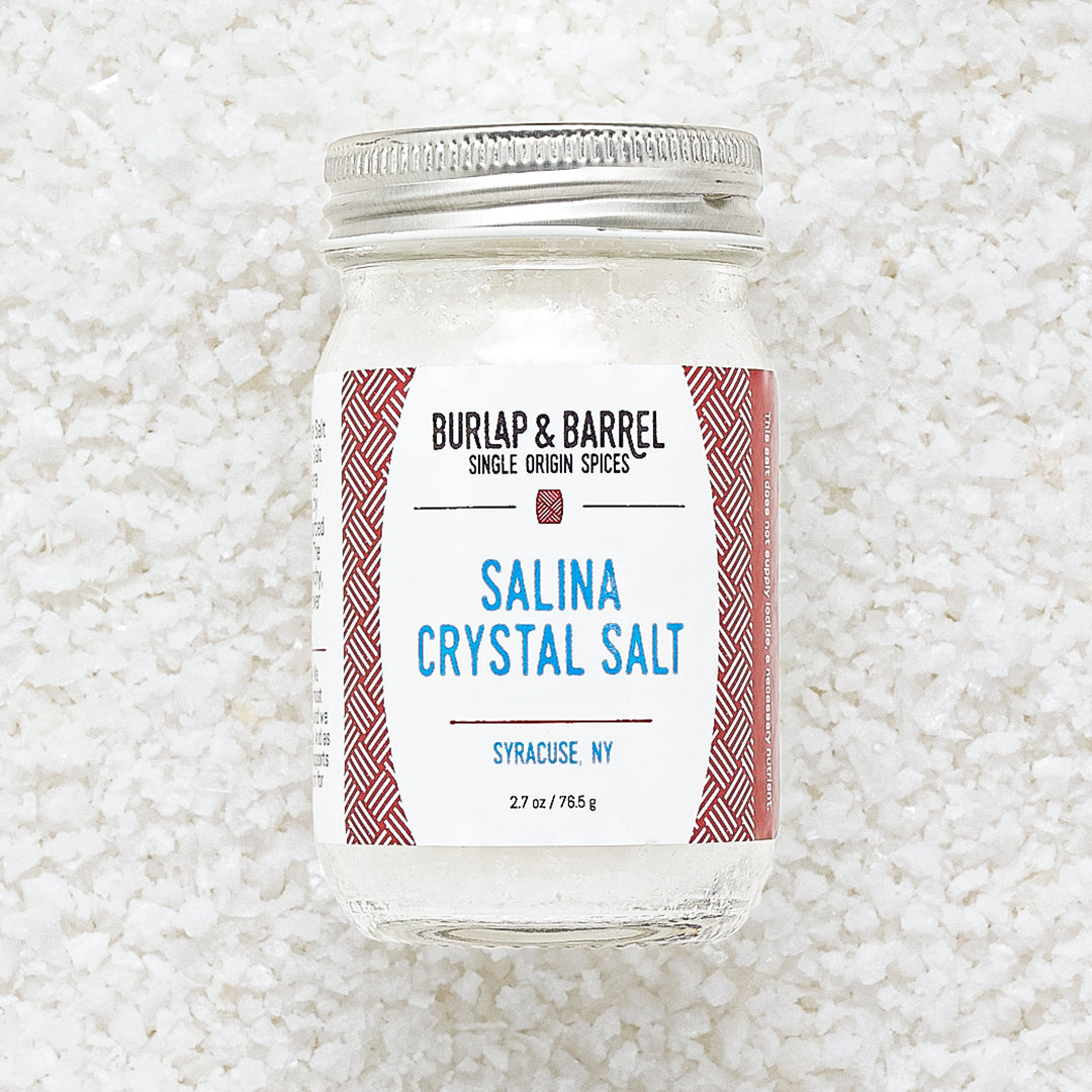 salt crystals in a jar