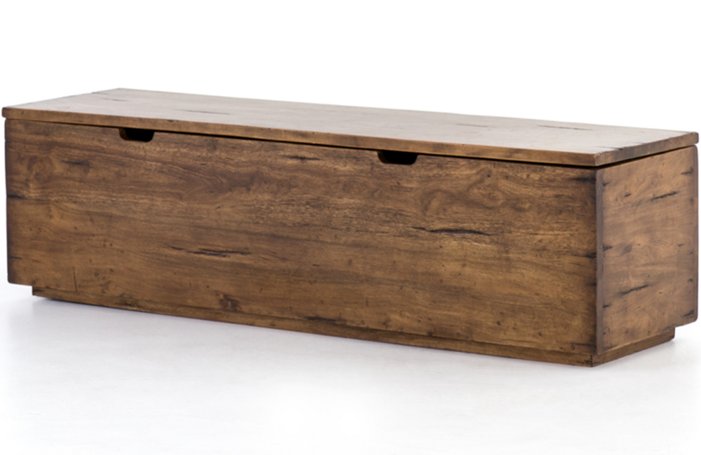 Drew Trunk Bedroom Trunk Acacia Aged Dark Brown Dark Grey mango wood Mixed Woods natural Reclaimed Warm Brown