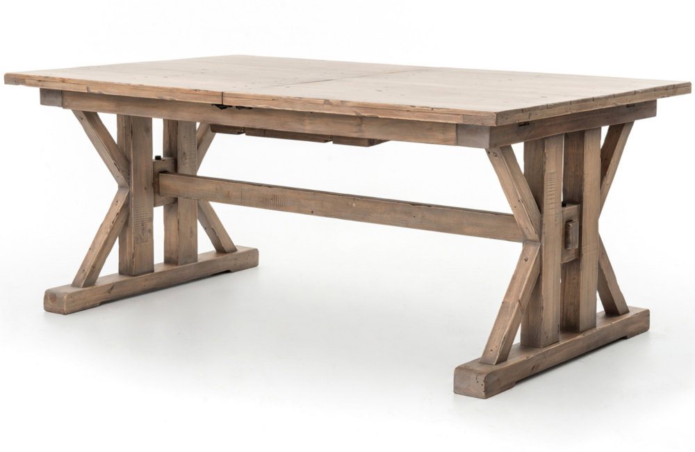 Tara Extension Dining Table Dining Table Extendable natural Pine Reclaimed Sundried