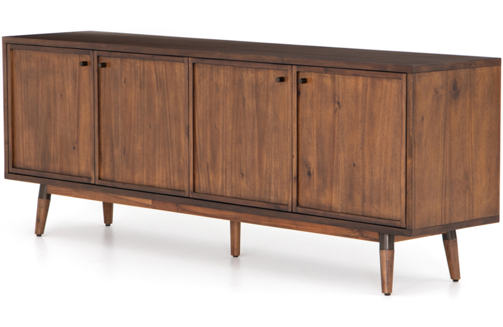 Hackett Sideboard Sideboard Acacia Bronzed Iron Dark Bronze Iron natural Tapered Toasted Warm Brown