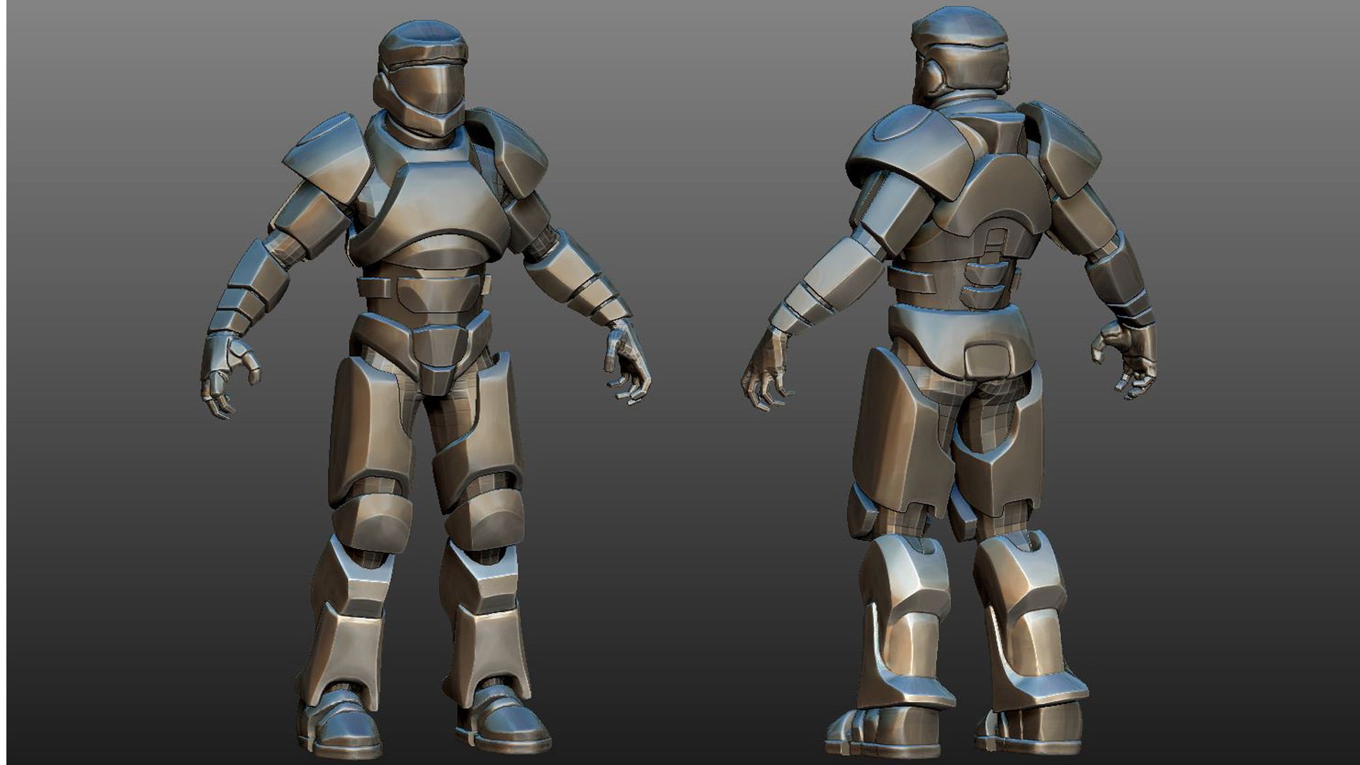 soldier 3d model pass04