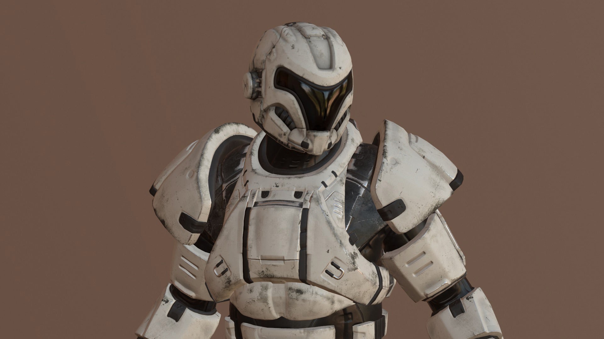 soldier 3d model rough paint