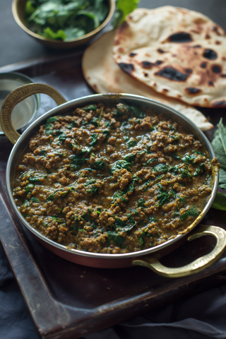 Keema Saag - Mince With spinach - Adam's Meat Recipe