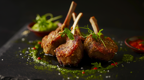 Parmesan Crumbed Lamb Cutlets with Salsa Verde Recipe by Adam's Meat