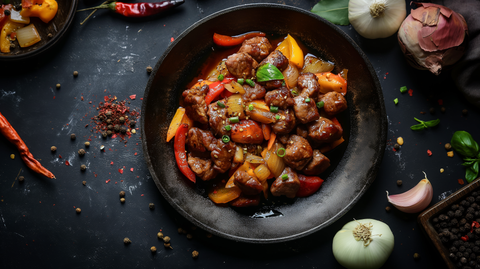 Sweet and sour Lamb Stir fry recipe from Adam's Meat