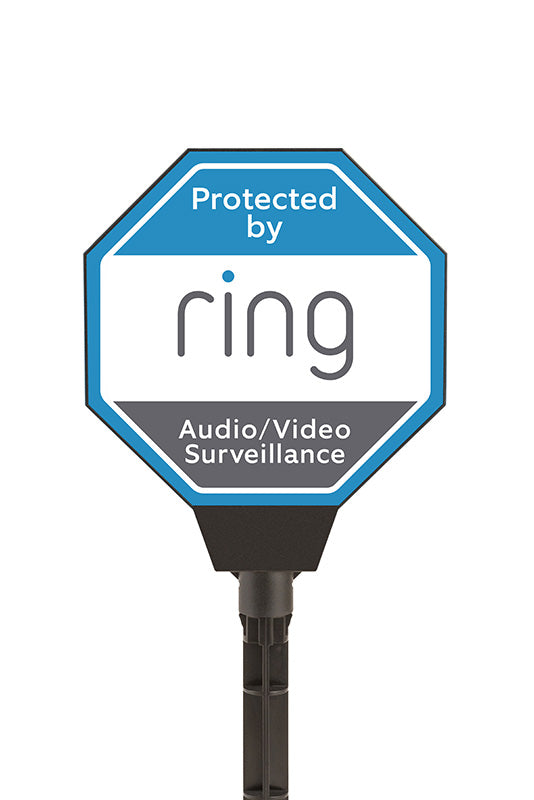 Ring Security signs. Solar sign. Security sign.